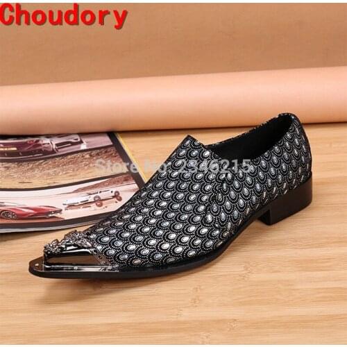 European Style Luxury Brand Height Increasing Metallic Pointed Toe Loafers Handmade Fish Pattern Velvet Slippers Shoes Man