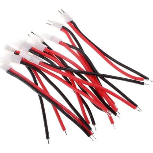 10Pcs Male Plug Battery Charging Adapter Cable 3.7v Lithium Battery Line Head Wire Socket for RC Quadcopter Helicopter