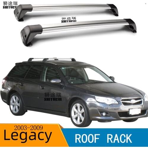 SHITURUI For Subaru Legacy LIBERTY Estate 4 Door 2003 - 2009 Serultra quiet truck roof bar car special aluminum alloy belt lock