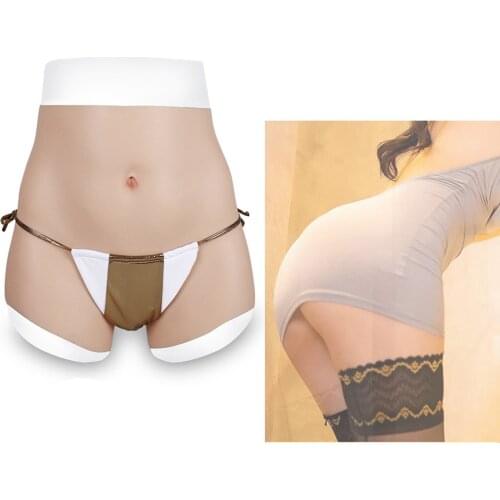 Silicone Panties Man Gaff Strap Camel Toe Panty Fake Vagina Hip Up Enhance Underwears For Transgender Crossdresser Drag Queen