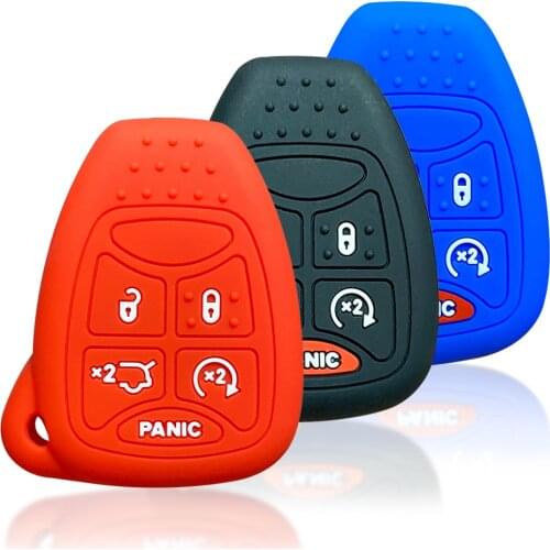 Silicone Key Case Cover For CHRYSLER 300 PT Cruiser Sebring Dodge Caliber Nitro Jeep Compass Liberty Cherokee KK Protection Skin