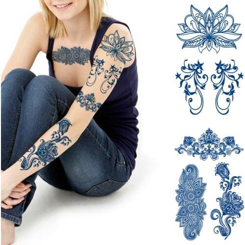 Juice Lasting Ink Tattoo Sticker Body Art Waterproof Temporary Tatto Sexy Lotus Bud Silk Updated Version Tatoo