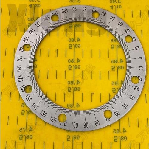 Outer diameter: 151mm Dial Midpoint Dial Special Angle Dial Stainless Steel Disc Machine Accessories 151 # 107 # 2