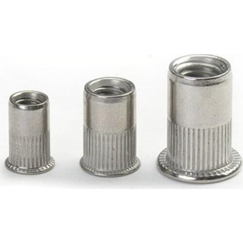 10pcs stainless steel rivet nut flat head rivet stainless steel rivet M3M4M5M6M8M10