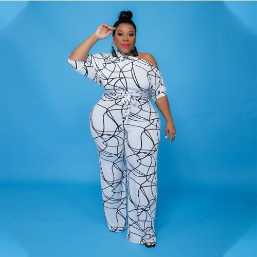 Jumpsuit Women Summer 2021 Elegant Party Wide Legs Off Shoulder One Piece Set Fashion Outfit for Tall Women Wholesale