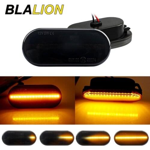 2pcs Side Marker Light Dynamic LED Turn Signal Flashing Indicator Blinker for Volkswagen VW Bora Golf 3 4 Passat 3BG Polo 6N SB6