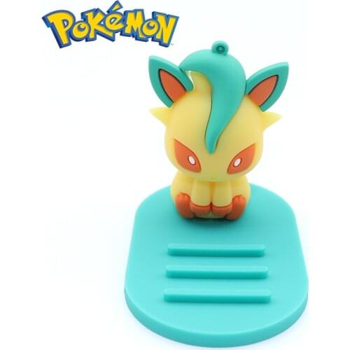2021 Pokemon Bracket Mobile Phone Holder Anime Family Decoration Desktop Ornaments Decor Silicone Phone Accessories Movie & TV