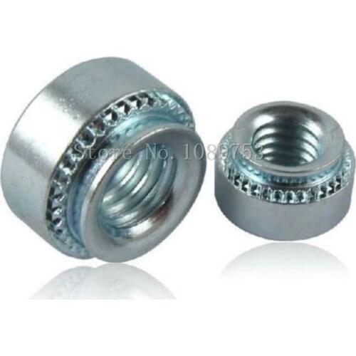 50Pcs M3/M4/M5/M6-1 Slab Thickness 1.4mm Zinc Plated Carbon Steel Rivnut Self-Clinching Inserting Nutsert Press Rivet Nut