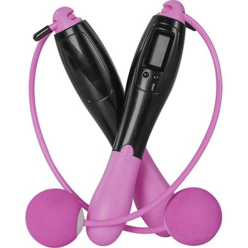 Cordless Skipping Rope Electronic Counting HD Display Multiple Modes Jump Ropes Conversion Training Sport Tool