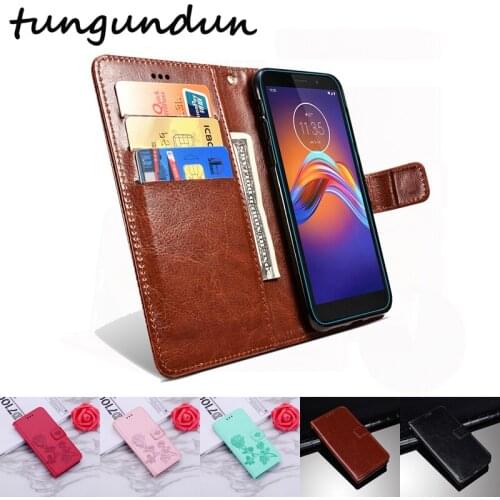 Case For Motorola Moto E6 Play Cover PU Leather Wallet Magnetic Flip Stand Cover Phone Case Protection Capa For Moto E6 Play