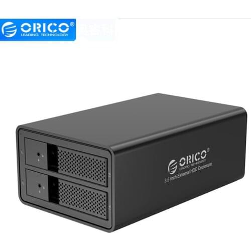 Orico 3.5 inch HDD Docking Station SATA two-disk Hard Disk Cabinet Raid Disk Array Storage Cabinet USB3.0 Hard Disk Cabinet