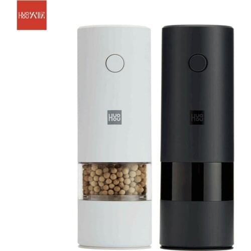 Huohou Electric Grinder Salt Pepper Herb Spice Seasoning Gadgets Electric Grinder Mashing Kitchen Tools For Cooking Smashing