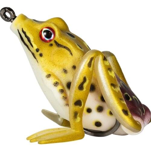 Artificial Thunder Frog 12G Double HookFishing Lure Soft Bait 3D Eyes High Quality Freshwater Silicone Fishing Lure