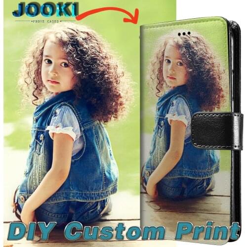 JOOKI Customized DIY Print Photo Phone Leather Cover Case For ASUS Zenfone Lite L1 G553KL TPU+PU Leather Flip Case