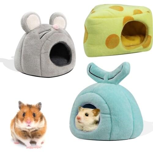 Pet Cage For Hamster Guinea Pig Accessories Hamster Cotton House Small Animal Nest Winter Warm Hamster House Pet Product