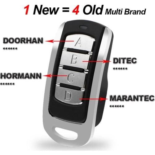 Face to Face Copy MARANTEC DITEC RIB DOORHAN SOMMER ROGER DEA Garage Door Remote Control Command 433mhz 868mhz Duplicator