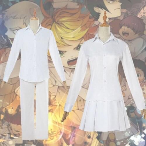 Anime The Promised Neverland Cosplay Costumes Emma Norman Ray Cosplay School Uniform Halloween Party Yakusoku No Neverland