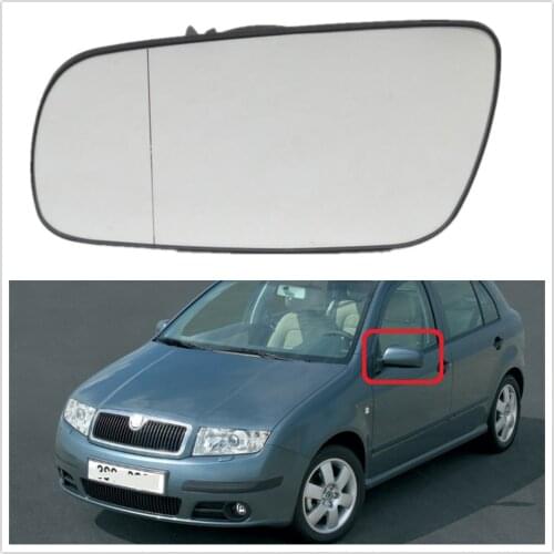 Left Side For Skoda Fabia MK1 Facelift 2005 2006 2007 2008 Car-styling Heated Mirror Glass LHD