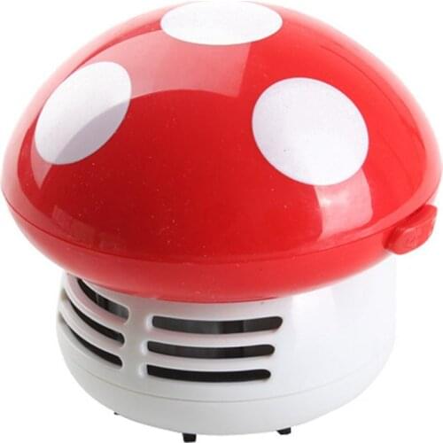Mini Vacuum Cleaner 6 Colors Cute Mini Mushroom Corner Desk Table Dust Vacuum Cleaner For Car Home Computer Sweeper
