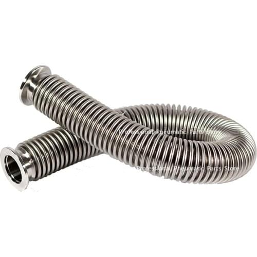 Stainless Steel KF16 high Vacuum compress flexible Bellows Pipe