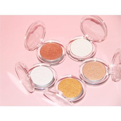 Wholesale High Gloss Powder Face Highlight Shimmer Palette Face Contouring Glitter Highlighter Makeup Cosmetics Custom Logo Bulk