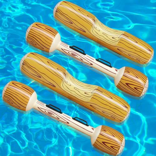 Outdoor Summer Beach Pool Inflatable Swimming Rings Women men Double Beat Swim Log Stick Set Ring Pool water sports