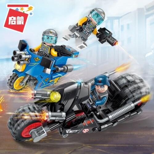 Enlightenment Building Block Ghost Chariot Small Particle Toy Boy Children Puzzle Plug-in Model To Send Gifts 4-6y 7-12y