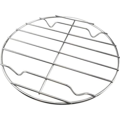 Stainless Steel Cooking Grid Grates, Round Grill Wire Rack Replacement
