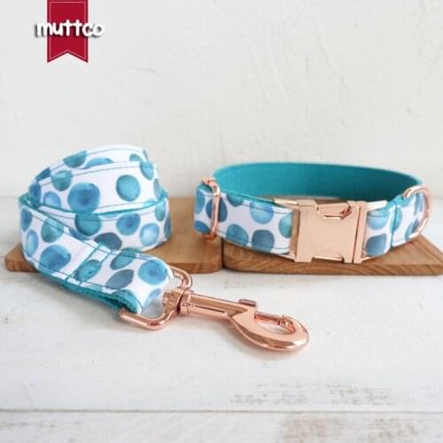 MUTTCO retailing self-design pleasing collar THE BUBBLE unique folk style dog collars and leashes 5 sizes UDC053M
