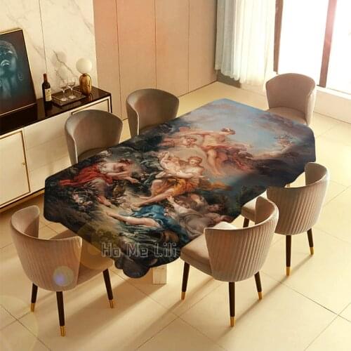 Mercury Gave Bacchus The God Of Wine To The Nymphs Of Nisa Tablecloth Art Interior And Exterior Decoration