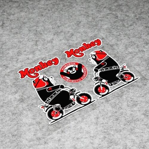 Car Styling Japan Bear Monkey Auto Window Body Truck Tail Racing Motorcycle Bike Sticker Decals