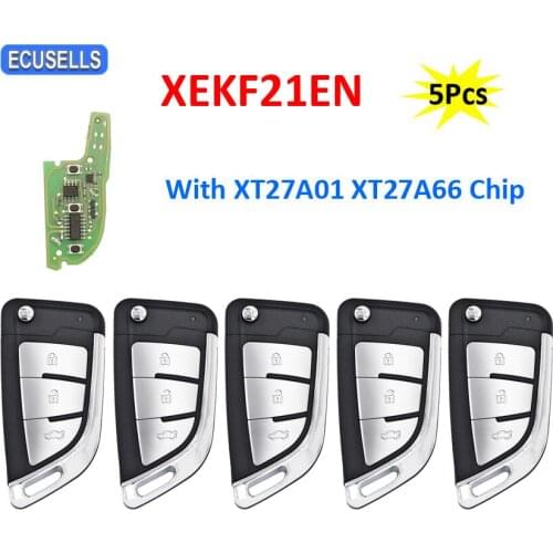 5Pcs/Lot Xhorse XEKF21EN VVDI Super Remote Car Key with XT27A01 XT27A66 Chip for VVDI2 / VVDI MINI Key Tool / VVDI Key Tool Max
