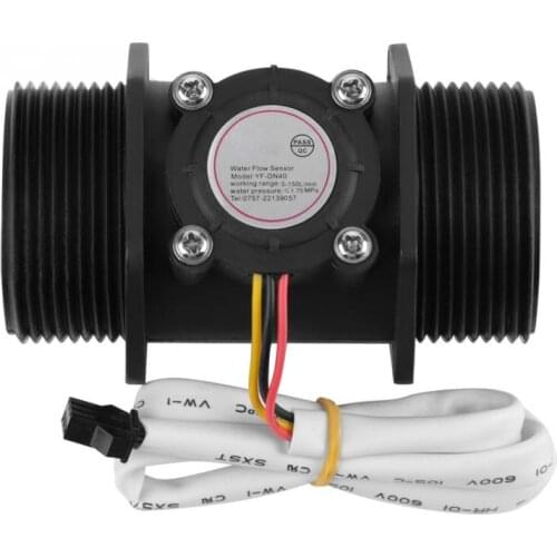 Turbine Flow meter DN40 G1.5" Water Flow Hall Sensor Switch Meter for Water heater Turbine Flow Meter Liquid Flow Sensor