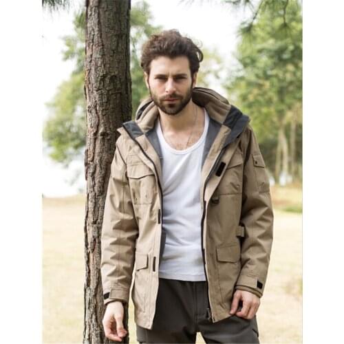 Outdoor Mens Removable Breathable Windproof Rainproof Mountaineering Ski Suit Thick Warm Snowboard Jacket