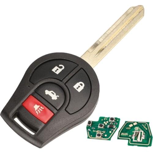 XRSHKEY 3+1 Button Remote Car Key CWTWB1U751 CWTWB1U816 315/434Mhz ID46/PCF7936 Chip For Qashqai Sunny Tiida X-Trail keys
