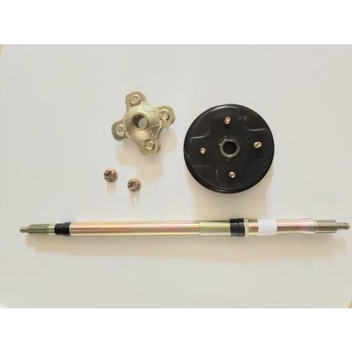 Rear wheel rim and rear axle suit for JIANSHE250ATV/JS250QUAD Flat tooth in the middle of the wheel rim