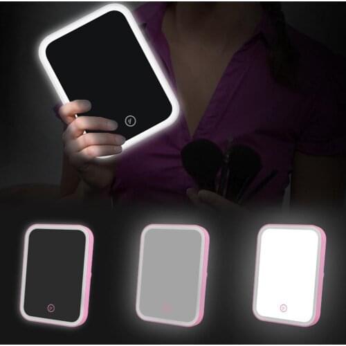 USB Rechargeable Makeup Mirror with LED Light Adjustable LED Vanity Light Makeup Mirror LED Mirror Light Dresser Makeup Mirrors