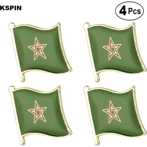 Star Badge Flag Pin Lapel Pin Badge Brooch Icons 4pcs