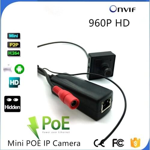 2017 Hot Sale Micro Size 960p Poe Mini Ip Camera 1.3MP Indoor POE IP Camera Mini CCTV Network Camera Board Lens ONVIF P2P
