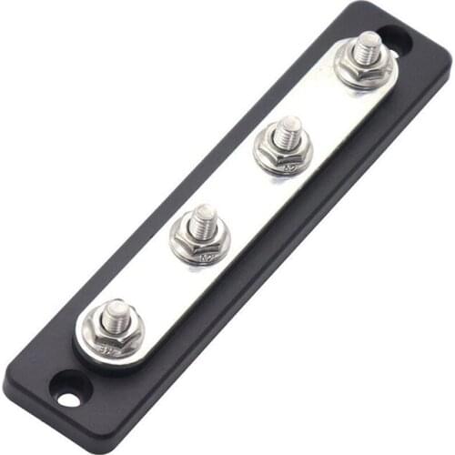 4 Terminals 150A Heavy Duty Bus Bar Power Distribution Block Car Auto Truck Busbar Terminal Block For Yacht Ship