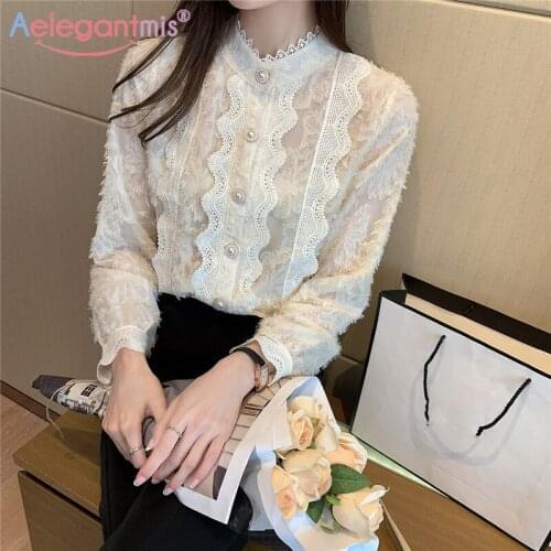 Aelegantmis Openwork Blouses