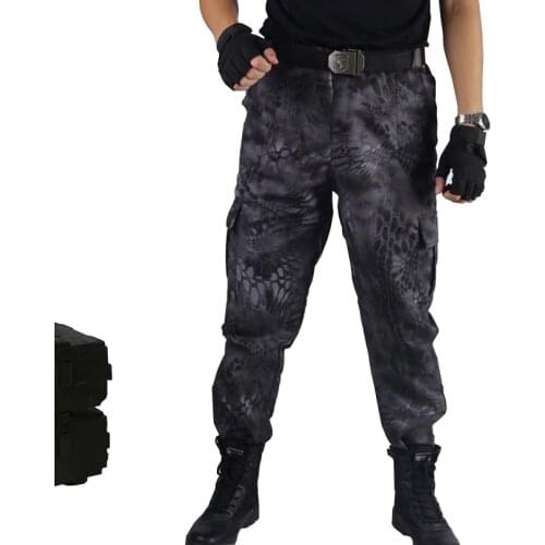 Cargo CS Trousers Black Python Military Polyester Pants Tactical Camouflage Pant Hunting Shooting Clothing Fishing Desert Pants
