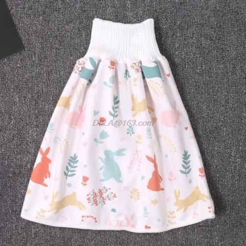 Baby Waterproof Cotton Training Pants Cloth Colorful Animal Dinosaur Print Diaper Skirt Sleeping Bed Pad Mattress