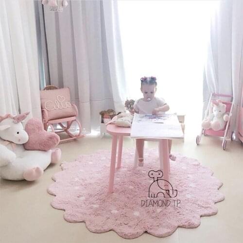 Baby Home Carpet Floor Rug Kids Crawling Pad Newborn Infant Doormat Wavy Cotton Play Mat Room Decor Photography Background Pad