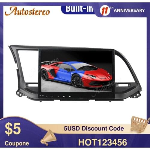 For Hyundai Elantra 2016 + Android 10.0 4GB + 64GB Auto Radio GPS Navigation Avante Auto Stereo Multimedia Player
