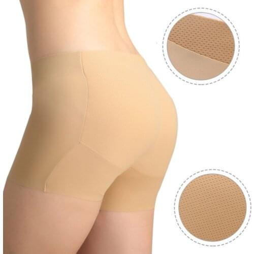 Women Abundant Buttocks Hip Pad Thickening Waist Boxer Briefs Fake Butt Pad Hip Underwear Panties