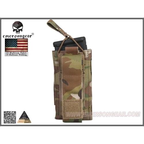 Emerson Tactical Magazine Pouch Military 5.56 Pistol Single Open Top Mag Pouch Multicam EM6361