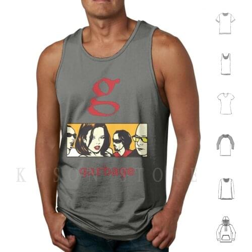 G Tank Tops Vest Sleeveless Garbage Band Shirley Manson Version 2 0 Beautiful Empty Push It 90s Punk Grunge Music Cherry Lips