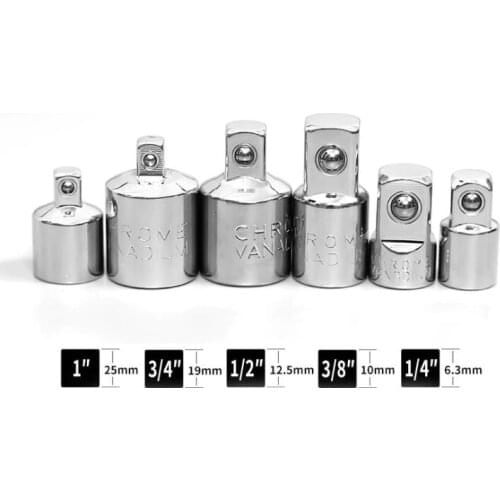 1pc 1/4 3/8 1/2 Inch Ratchet Wrench Socket Adapter Spanner Keys Set Cr-V Steel Converter Drive Reducer Air Impact Craftsman