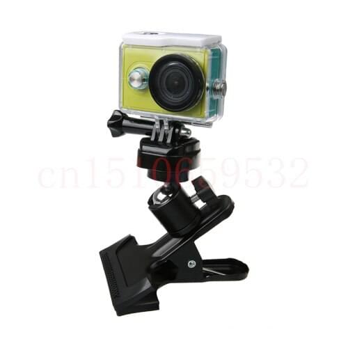 GO Pro Accessories 360 Degree Rotation Adjustable Clamp Gopro Mount For Xiaomi Yi Action Camera Hero 4 3 SJCAM SJ4000 SJ5000